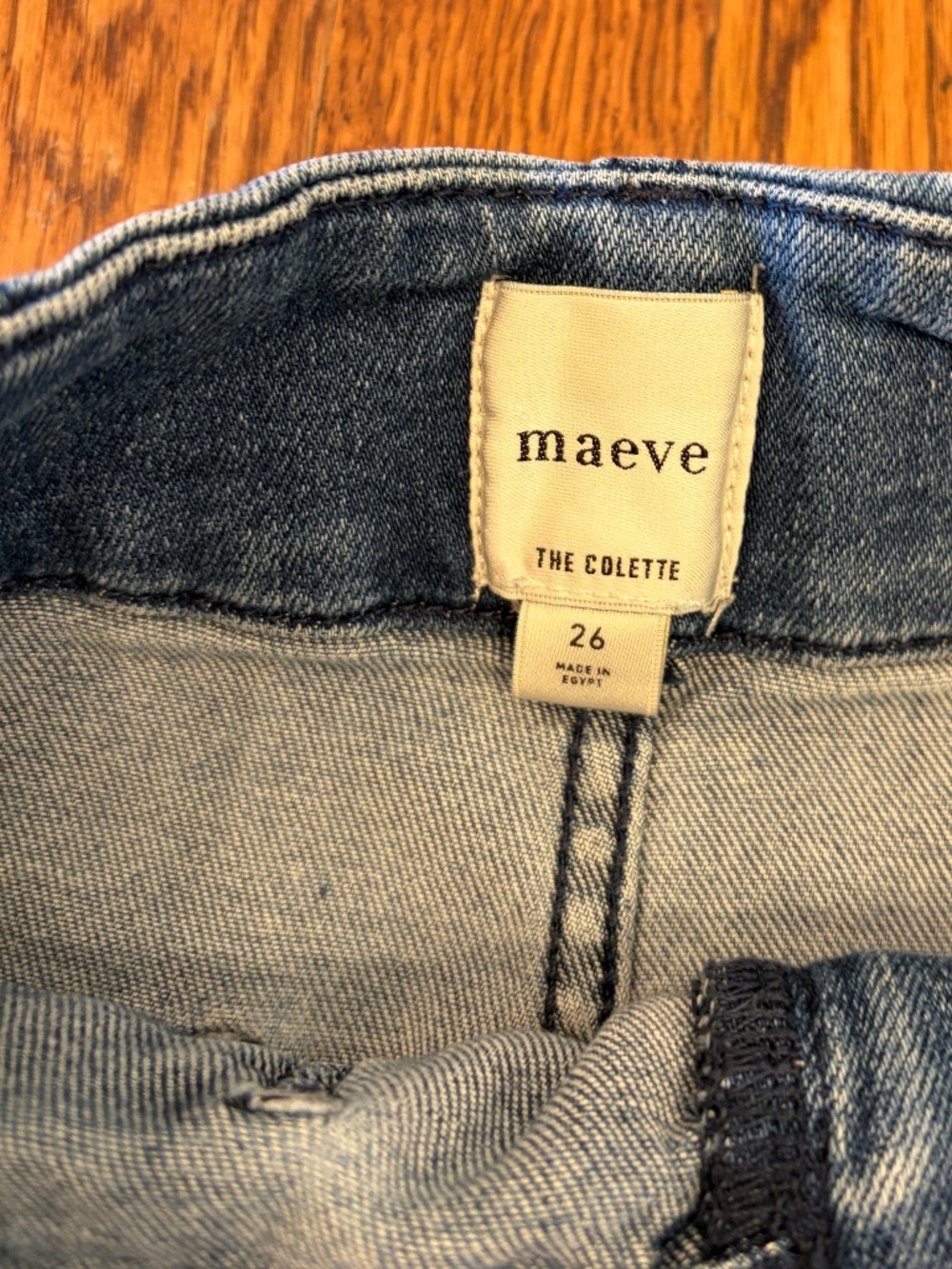 Anthro Maeve The Denim Colette Cropped Wide-Leg Jeans | Size 26 - Picture 4 of 8
